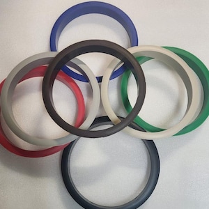 6&quot;D Round Plastic Liner Grommet, Table, countertop Trash Grommets, For cable organization or Trash Liners, Air Vents, 3D Printed in USA