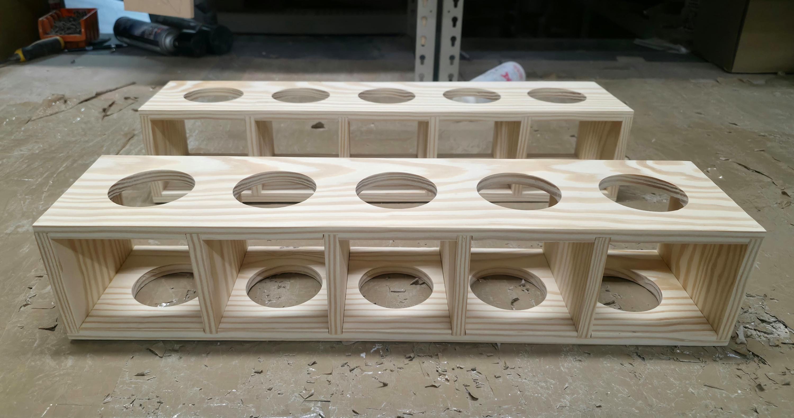 Melon Rack Unfinished Pine Wood Wine Rack