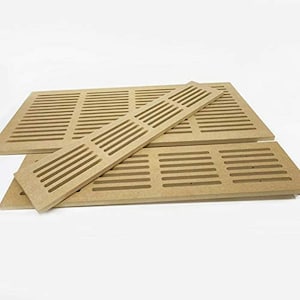 3/4” Thick Unfinished MDF Paintable Wall Air Vents Register Cover MD1, Choose any (total) Size