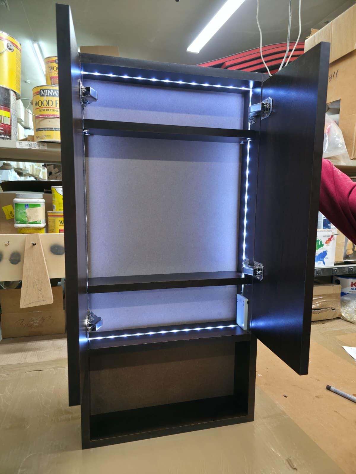 Medicine Recessed or Wall Cabinet Double Soft Close Inset Doors ...