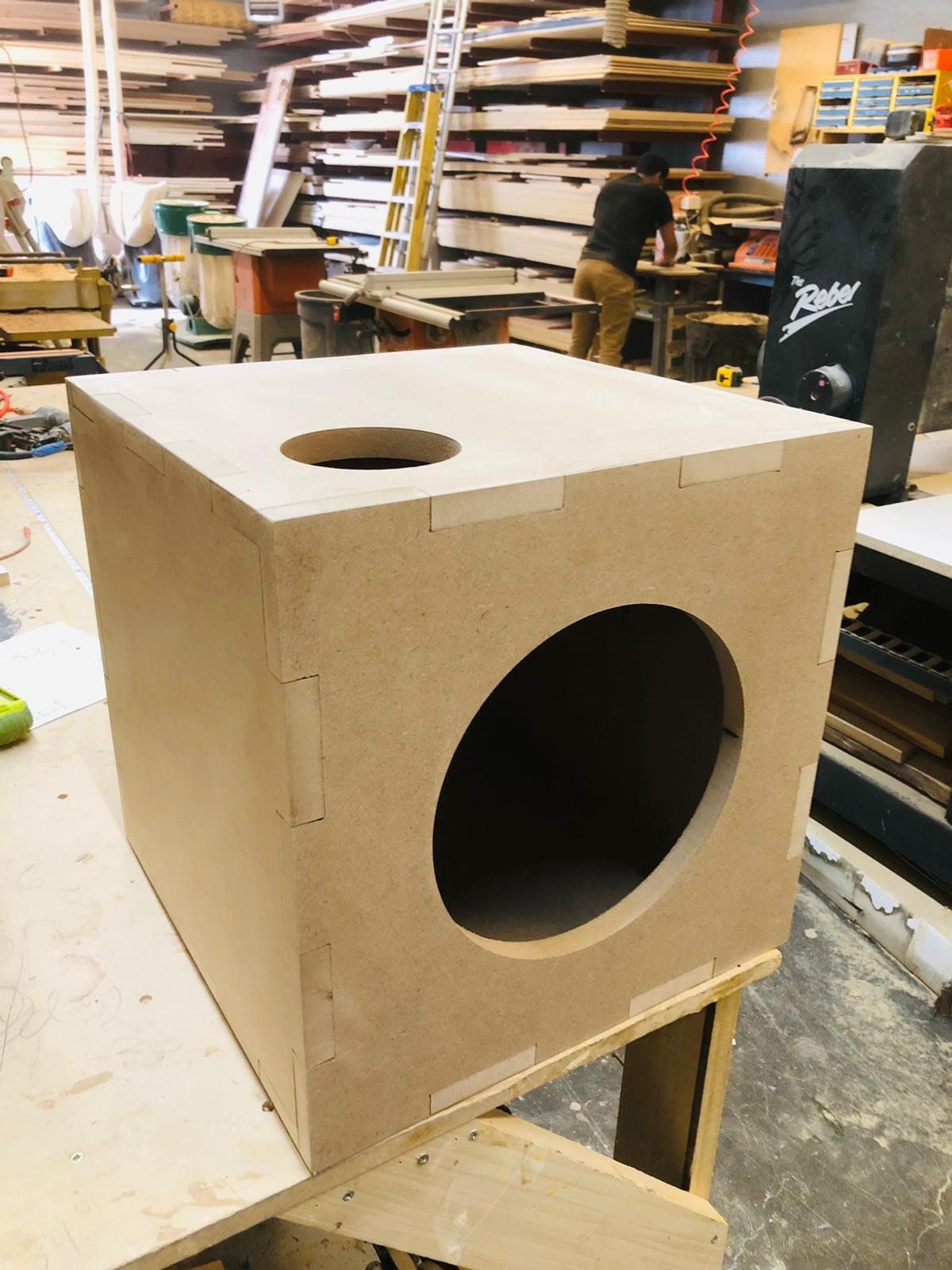 Ported Subwoofer - MDF Box Ported Stereo Subwoofer Speaker Enclosure - Etsy