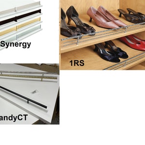 1 Closet Shelf with Shoe Fence Choose Colors of Melamine or MDF or Plywood and Fence Color and Model, 3/4" Thick , custom made any size .