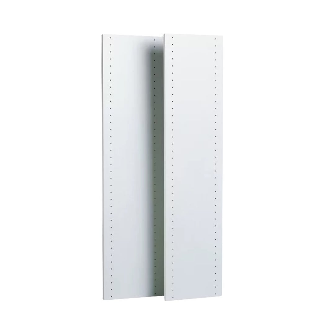 Vertical Panels 1 Side Drilled Melamine for Closet Shelves 2 Pack L and