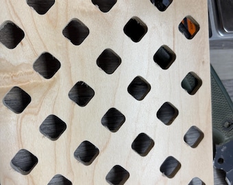 MDF Unfinished Wall Decorative Panel "DIAMOND" Cover custom made any Size, Paintable Grade 0.75-0.25" Thick