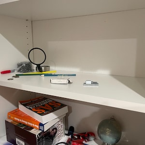 Summertime Blues 3/4&quot; Thick Closet Shelf Choose Your size  , custom made, Longest side Finished, choose other colors