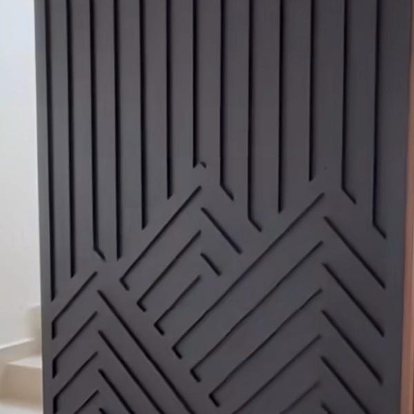 MDF Unfinished Wall Panel Cover "XRay" custom made any Size, Paintable Grade 0.75-0.25" Thick, Buy more to make one set.