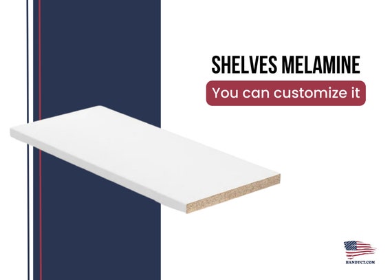 Melamine Closet pull out Shelves, Choose Your color and Size