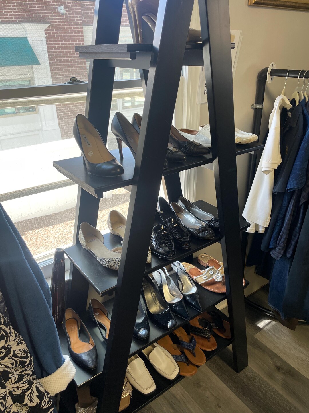 Unfinished MDF Ladder Shelf: 72