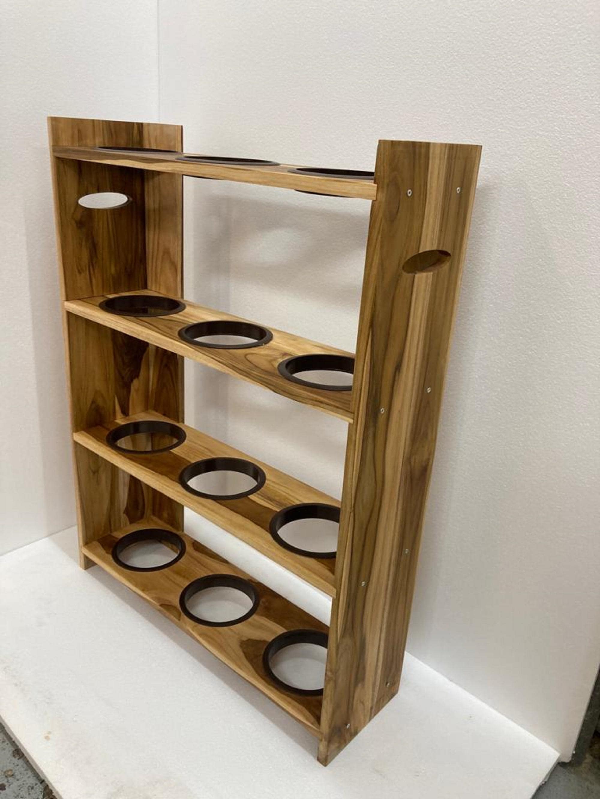 Bowling Help Rack Unfinished Wood Bowling Balls Rack Storage Organizer