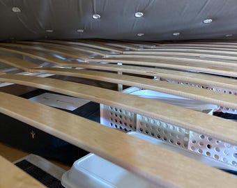 Custom Wooden Bed Slats: All Sizes, Slatted Bed Base (75-79" Long)3/8”-1/2” thick