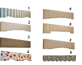 Unfinished MDF Cornice Pelmet KIT 4boards For Windows,Choose MODEL, Custom sizes welcome, Sold by Outside size,Hardware Included. 4"Deep