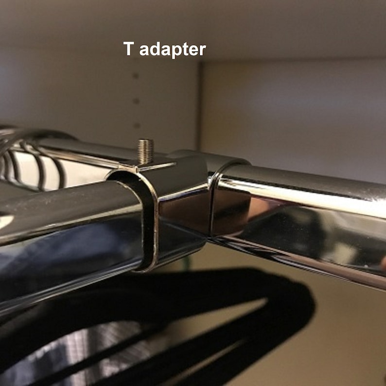 Oval Closet Rod Accessories Corner Adapters Flanges Center Etsy