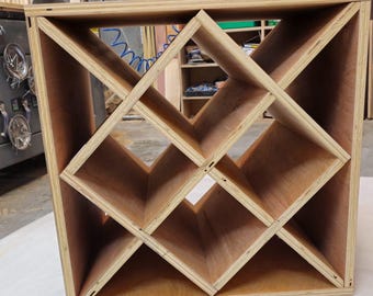 Bottle Modular Wine Insert only "SlashMulti" Storage Cube Cross Dividers Bottle Shelves, MDF unfinished, No outer Box