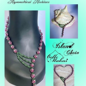 Asymmetrical Elvish Rose Chainmaille Necklace Tutorial