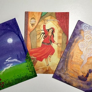 Juego de postales, Magic Blends, Postales, Highest Potential, En-R-Gee, Abundancia, Young Living, aceites esenciales, tarjetas de felicitación