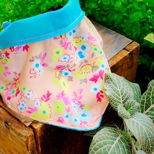 Reversible Flirty Floral Bandanna  (Scrunchie Sold Separately)