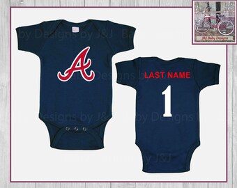 Atlanta Braves Baby Etsy