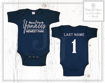 personalized yankee jersey for baby