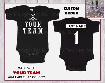 Baby hockey jersey | Etsy