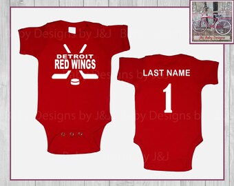 red wings baby jersey