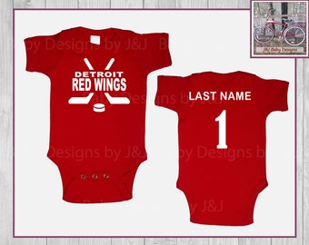 detroit red wings baby jersey