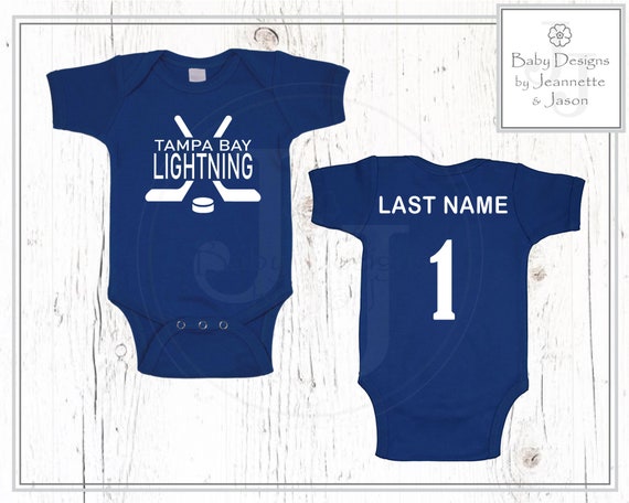 Tampa Bay Lightning Infant Hockey Jersey Bodysuit - Blue