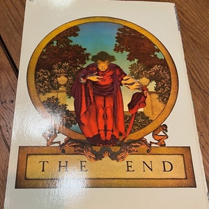 Set of 4 Vintage Poster Prints by Maxfield Parrish, 1974