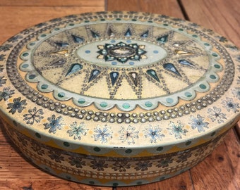 Vintage Baret Ware Oval Tin, England