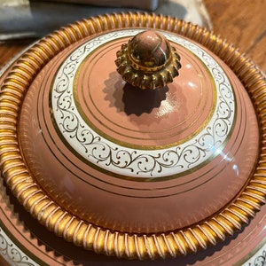 Vintage Mid-Century Covered Trinket Dish, Italy