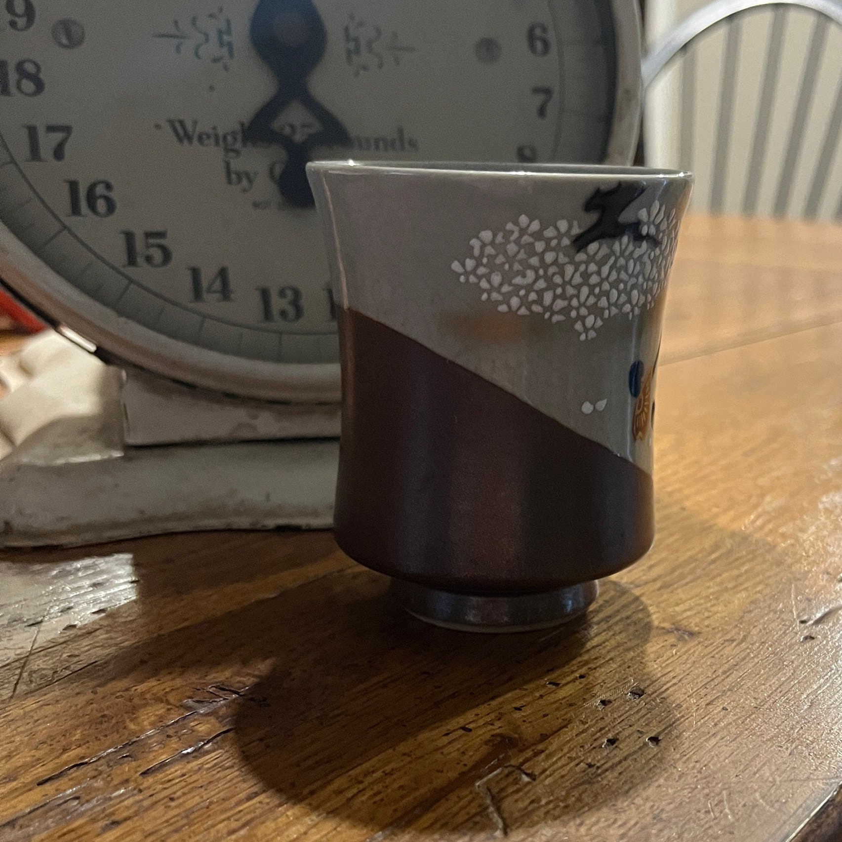 Vintage Japanese Tea Cup Featuring Rickshaw Cart - Etsy
