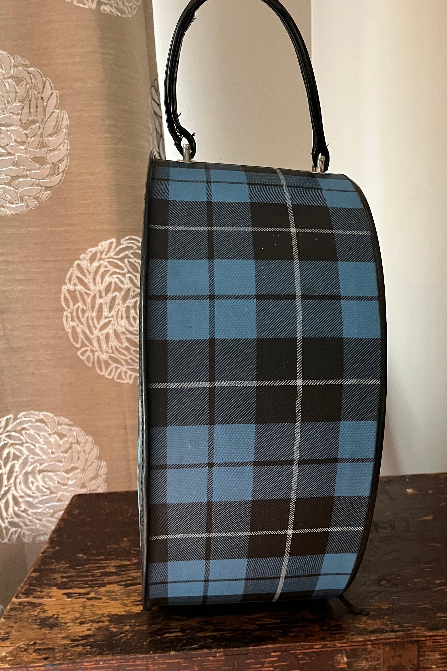 Round Train Case Suitcase Etsy