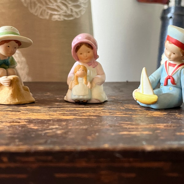 Set of 3 Vintage Holly Hobbie Porcelain Figurines