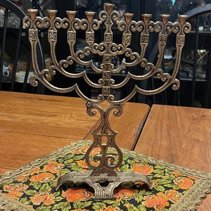 Vintage Hanukkah Menorah, or Hanukkiah (SEE NOTE)