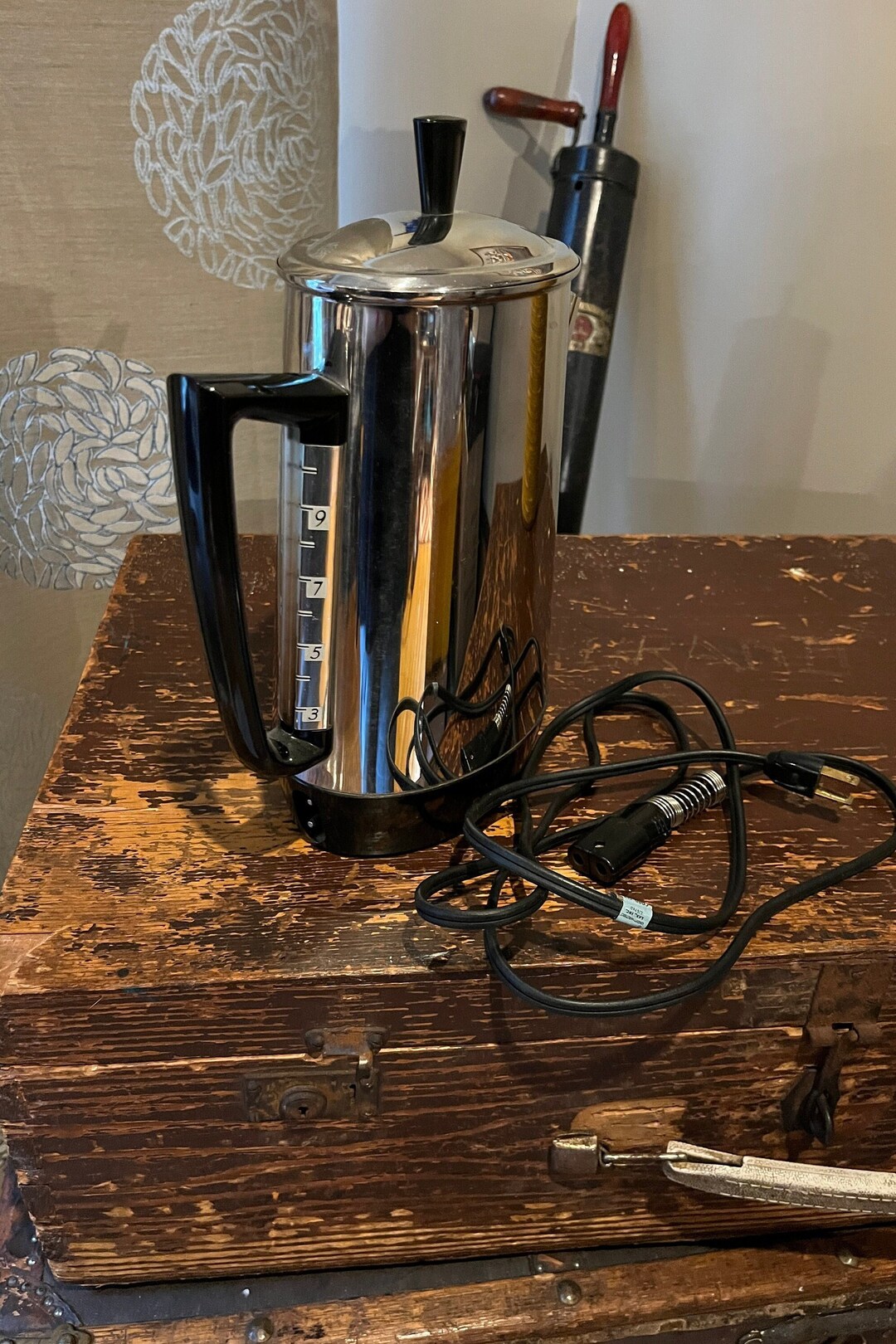 Vintage Chrome General Electric Coffee Pot Model 41P33 Etsy