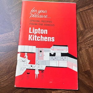 Vintage Lipton Recipe Booklet, Old Advertising, 1950s