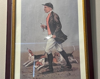 Vintage Chromolithograph Art Print, Vanity Fair Magazine, "Otho," by Cuthbert Bradley, 1902