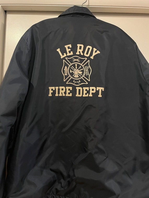 Vintage LeRoy Fire Department Jacket, Size XL - image 1