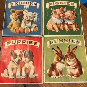 Vintage Set of 4 Children&#39;s Books by Sam&#39;l Gabriel and Sons, Early 1900s