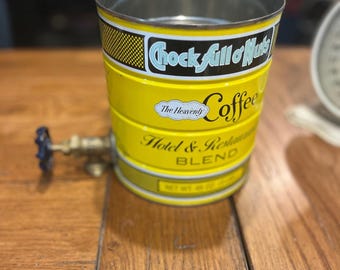 Vintage Chock Full O Nuts Coffee Can With Water Spout