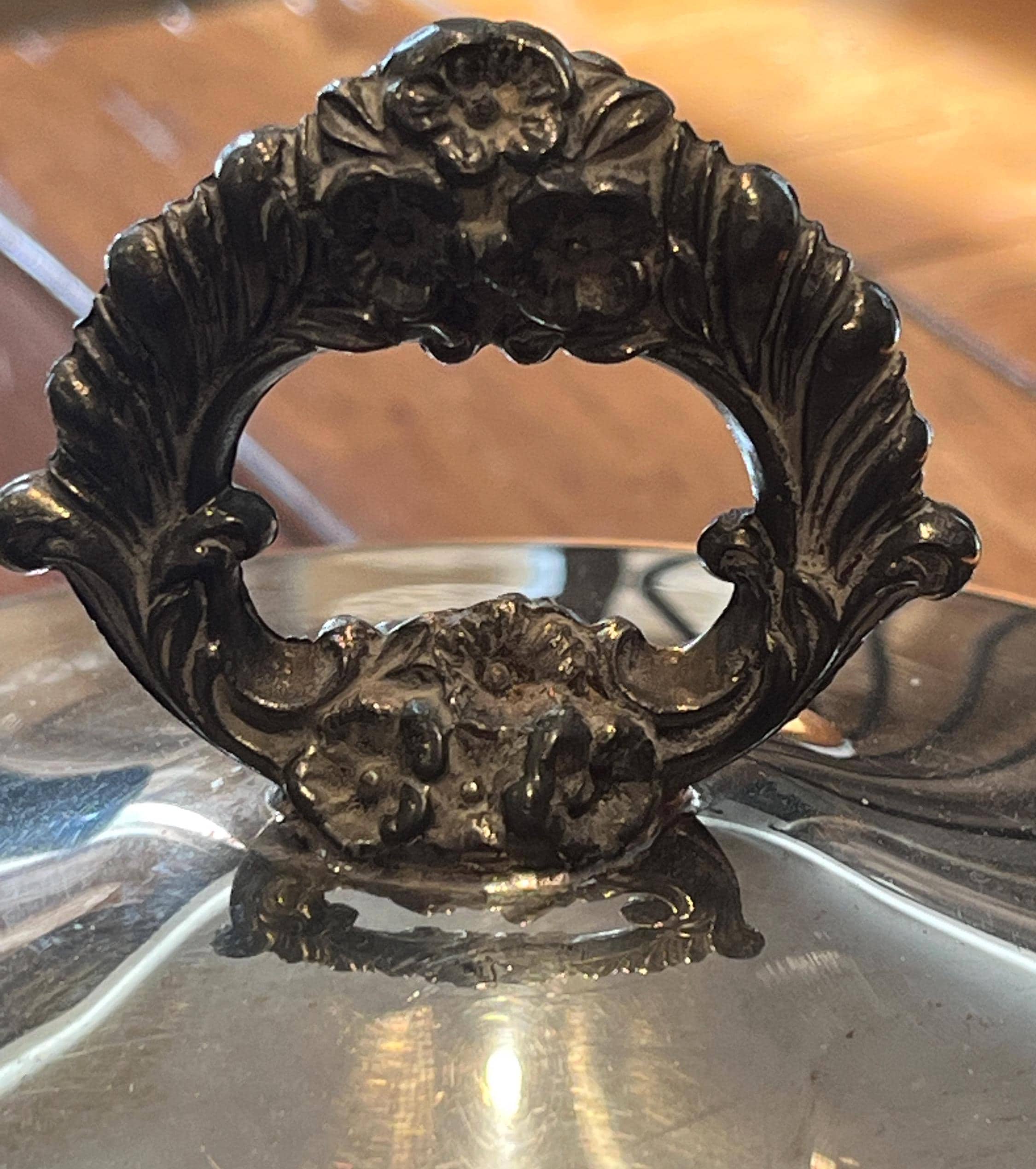 Antique FB Rogers Silver Co. Silverplated Footed Covered Bowl