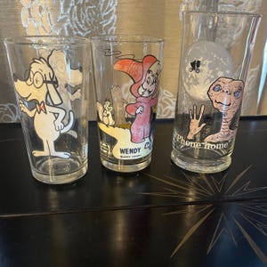 Cartoon Drinking Glasses Vintage - Etsy