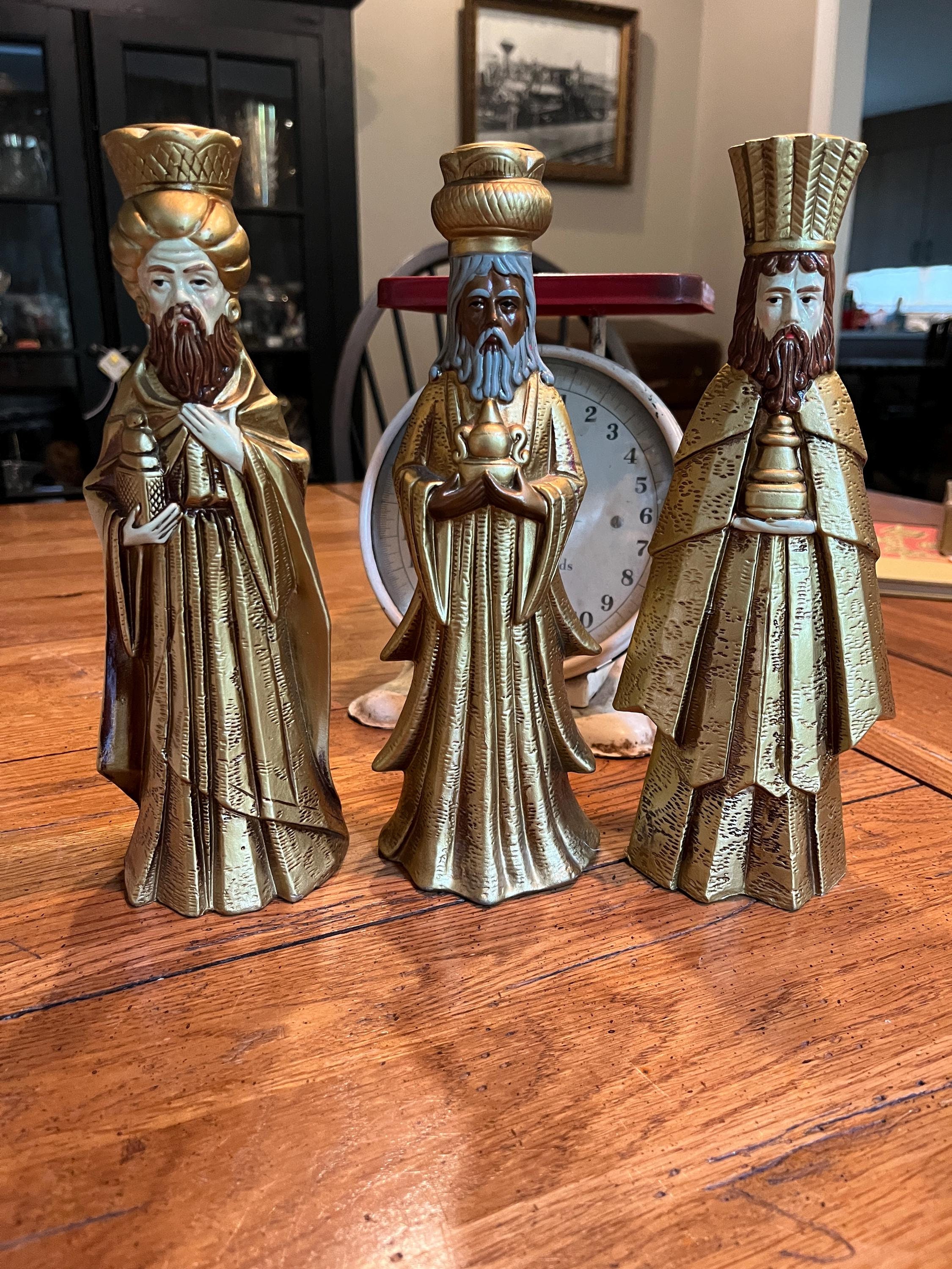 希少稀な Vintage Set Etsy - Japan Candleholders, Men Wise 3 of 置物