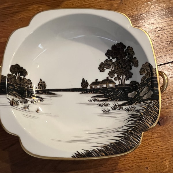 Vintage Nippon Morimura Hand Painted Dish