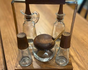 Vintage Mid Century kitchen or Dining Table Caddy