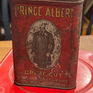 Vintage Price Albert Crimp Cut Tobacco Tin, Early 1900s