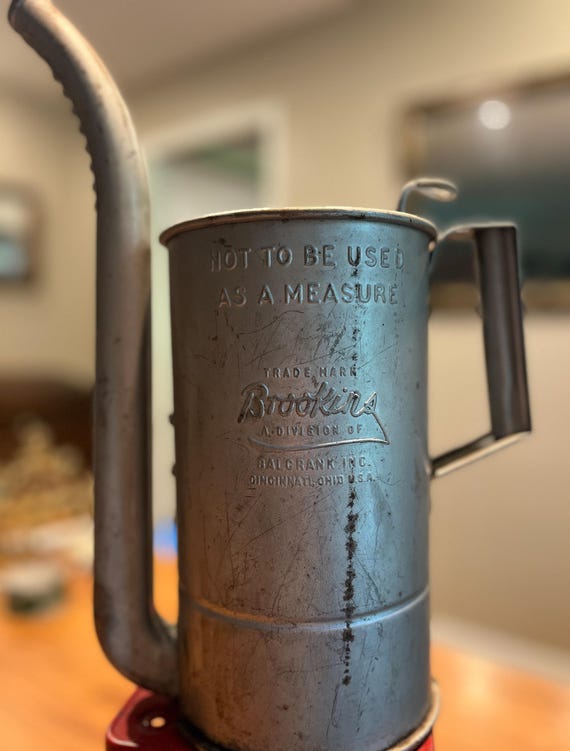 Vintage Brookins Oil Can With Tilt Spout - Etsy