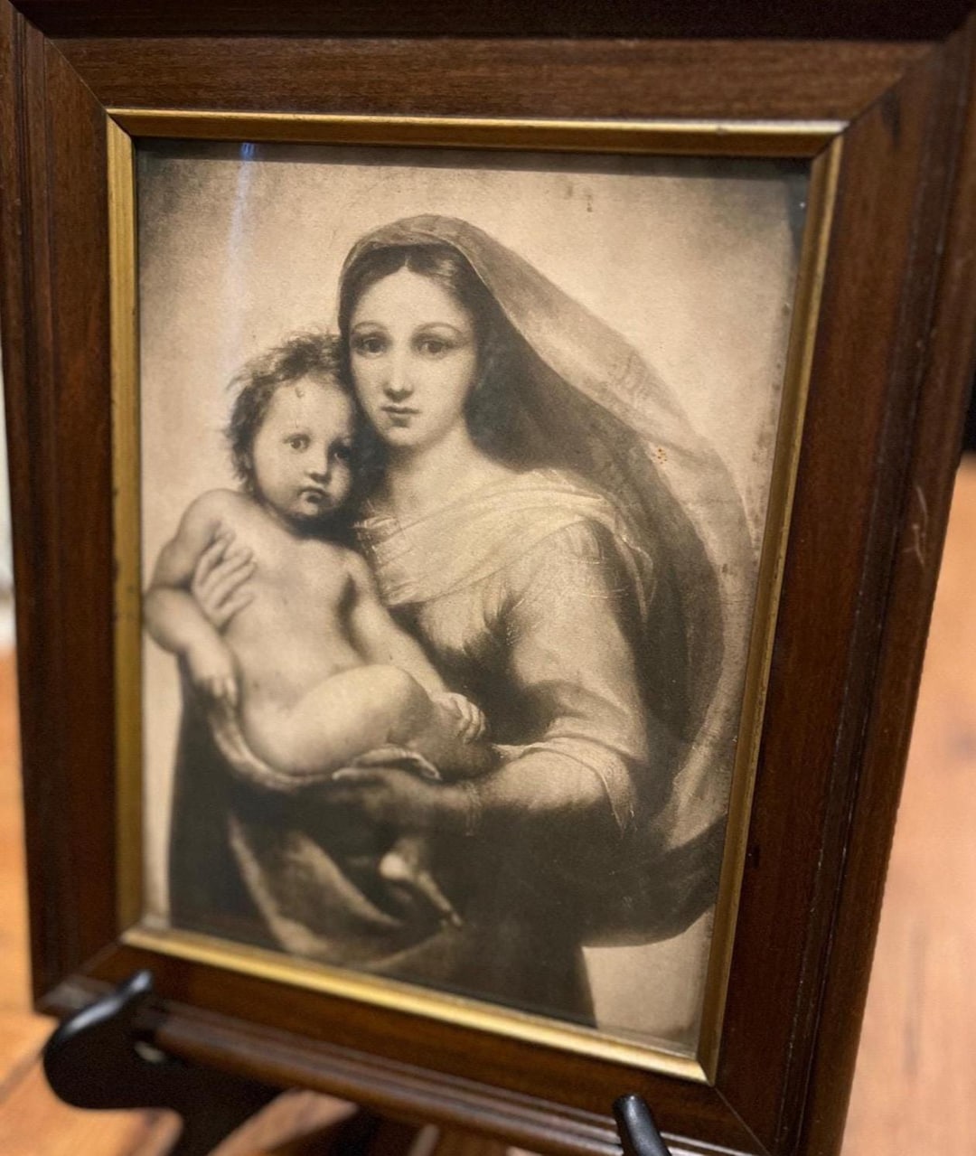 Vintage the Sistine Madonna, Framed Art Repro Print by Raphael - Etsy