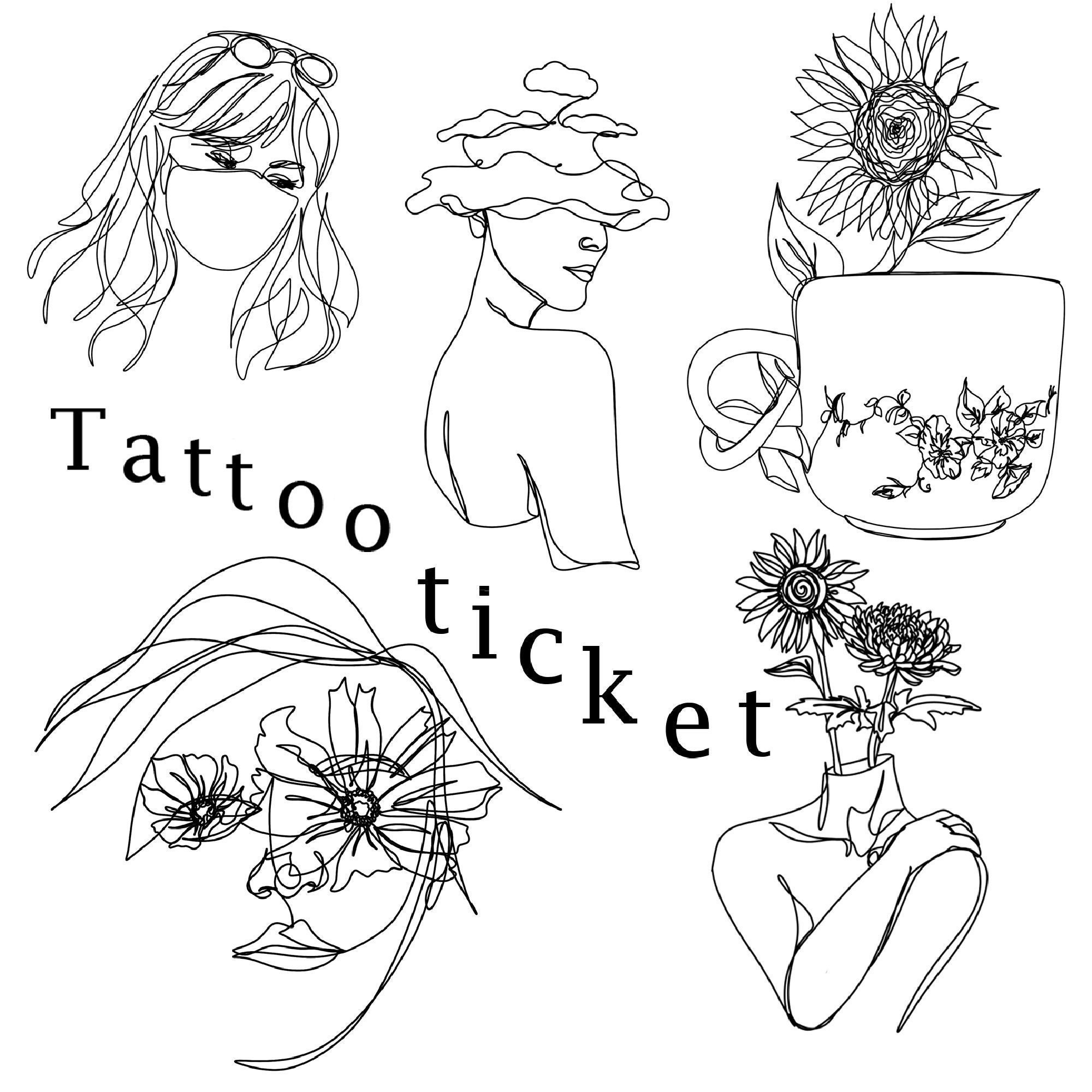 Tattoo Ticket Permission to Get My Artwork Tattooed. - Etsy Australia