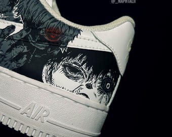 ANIME Air Force 1 Manga Custom • Handgeschilderde gepersonaliseerde manga sneakers