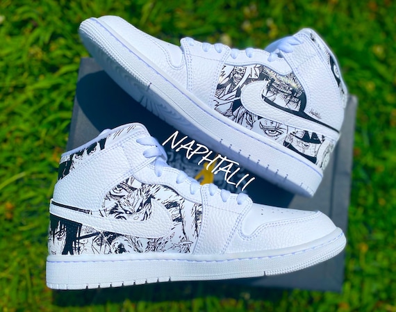 Jordan 1 Mid Manga Custom /authentic 